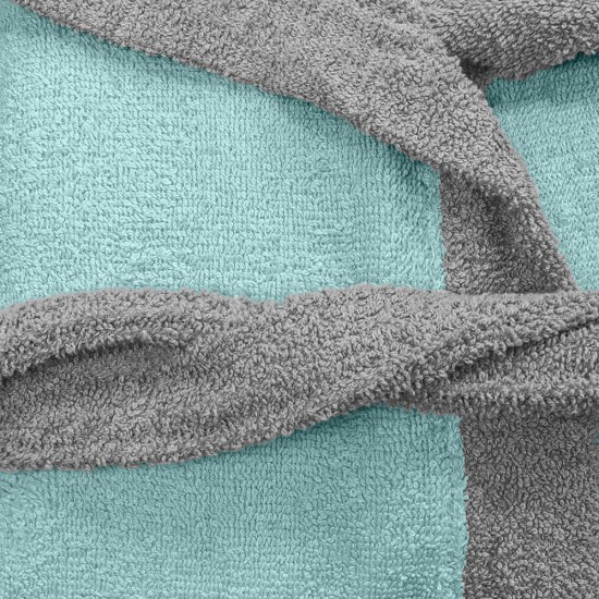 LINO Μπουρνούζι με κουκούλα Medium Revel Μέντα