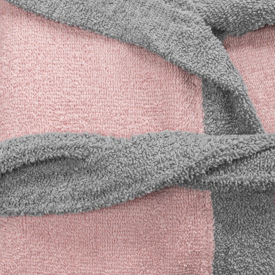 LINO Μπουρνούζι με κουκούλα Small Revel Ροζ