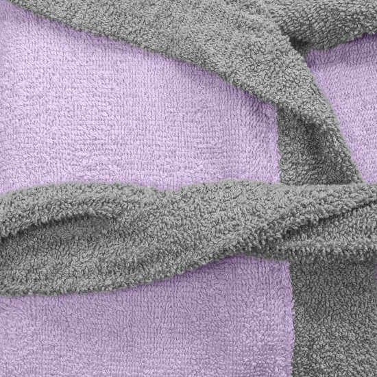 LINO Μπουρνούζι με κουκούλα Medium Revel Μωβ