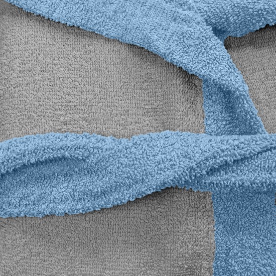 LINO Μπουρνούζι με κουκούλα Large Revel Γκρι