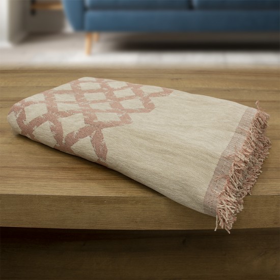 LINO ΡΙΧΤΑΡΙ MILTO DUSTY PINK 180X250 LINO ΡΙΧΤΑΡΙ MILTO DUSTY PINK 180X250