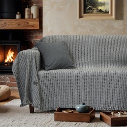 LINO Ριχτάρι Καναπέ Διθέσιο (180x250) Velora Γκρι