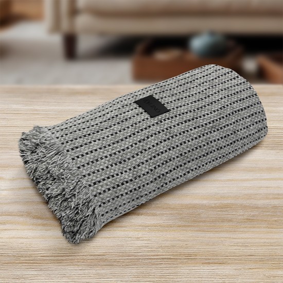 LINO Ριχτάρι Καναπέ Διθέσιο (180x250) Velora Γκρι