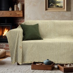 LINO Ριχτάρι Καναπέ Διθέσιο (180x250) Velora Λαδί