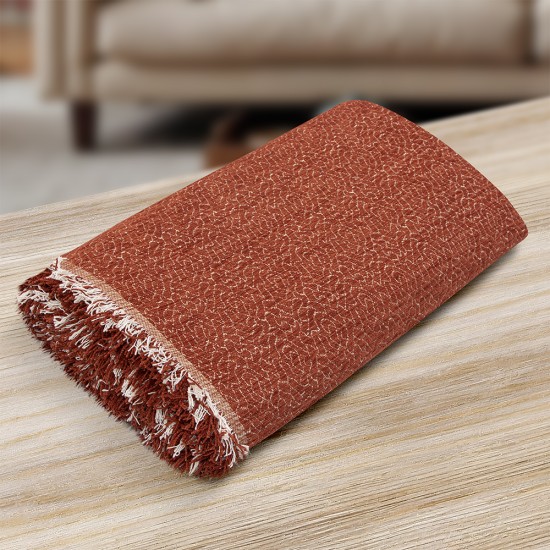 LINO Ριχτάρι Καναπέ Τριθέσιο (180x300) Boxi Κεραμιδί