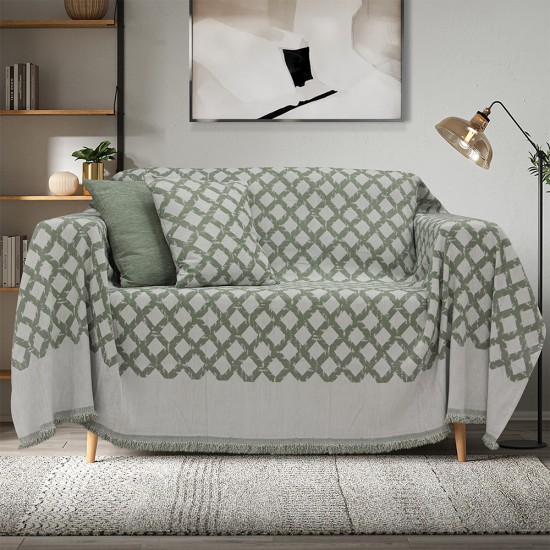 LINO ΜΑΞΙΛΑΡΟΘΗΚΗ MILTO GREEN 45X45 LINO ΜΑΞΙΛΑΡΟΘΗΚΗ MILTO GREEN 45X45