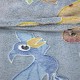 LINO ΚΟΥΒΕΡΤΑ FLEECE ΦΩΣΦΟΡΙΖΕ VOLCANO GREY-CIEL 110X150