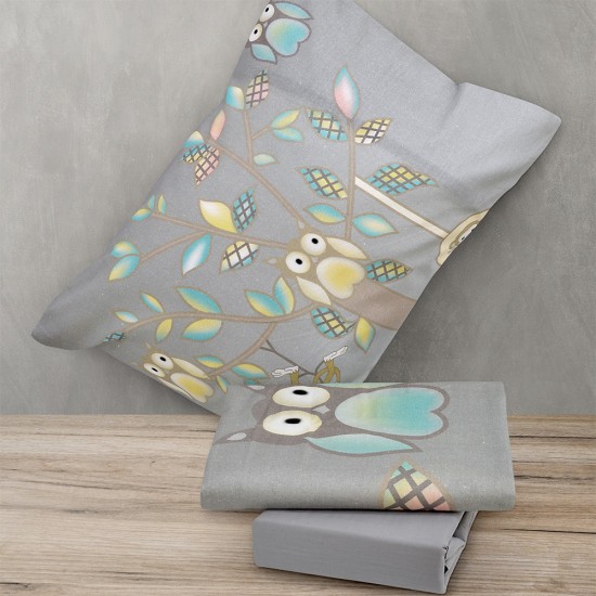 LINO ΣΕΤ ΣΕΝΤΟΝΙΑ ELEPHANT TREE GREY 120Χ170