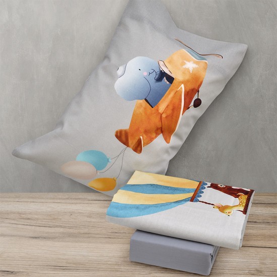 LINO ΣΕΤ ΣΕΝΤΟΝΙΑ PLANE BLUE 170x260