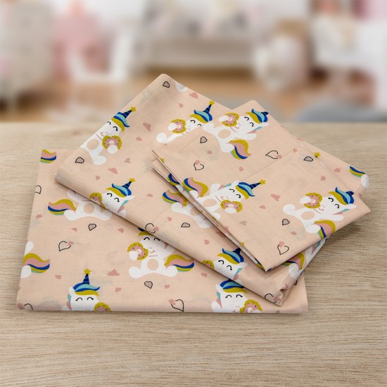 LINO ΣΕΤ ΣΕΝΤΟΝΙΑ UNICORN DONUTS 120X180