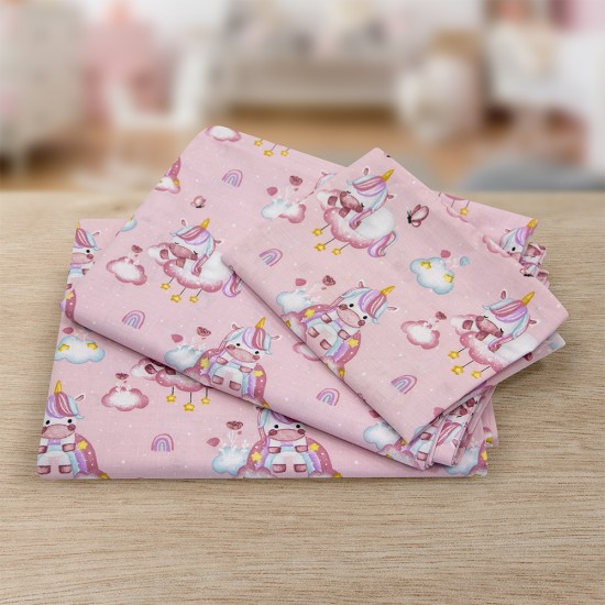 LINO ΣΕΤ ΣΕΝΤΟΝΙΑ BABY SWEET UNICORN 120X180
