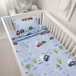 LINO BEBE ΣΕΤ ΣΕΝΤΟΝΙΑ FOREST EXPRESS PETROL 120X180