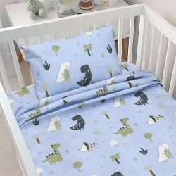 LINO BEBE ΣΕΤ ΣΕΝΤΟΝΙΑ DINO FOREST PETROL 120X180