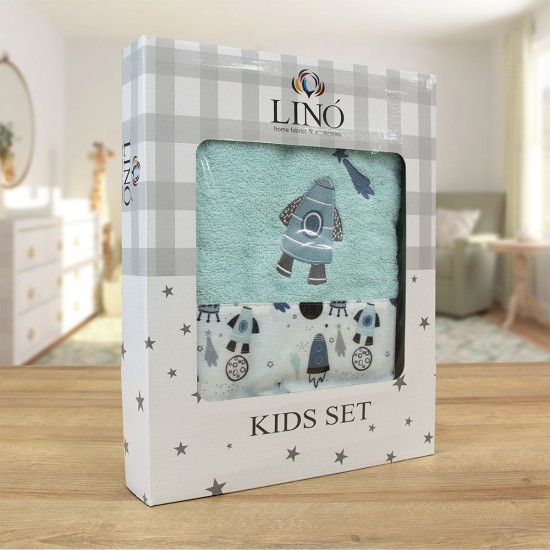 LINO ΣΕΤ ΠΕΤΣΕΤΕΣ GALAXIA BLUE 2TMX LINO ΣΕΤ ΠΕΤΣΕΤΕΣ GALAXIA BLUE 2TMX