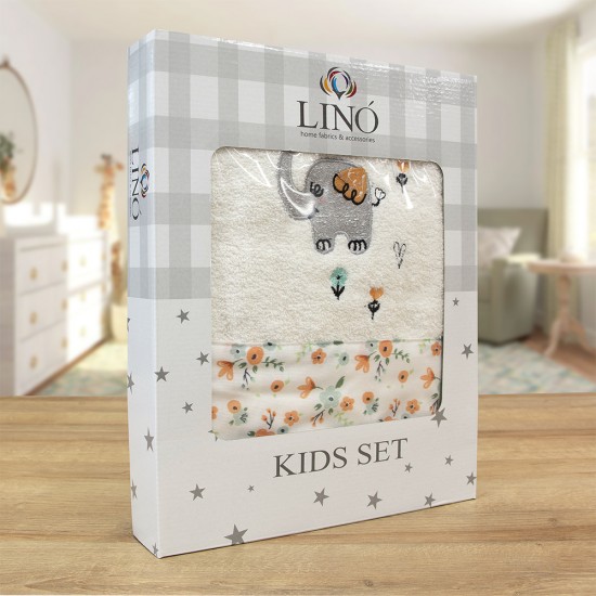 LINO ΣΕΤ ΠΕΤΣΕΤΕΣ LINDO ELEFANTE ECRU 2TMX LINO ΣΕΤ ΠΕΤΣΕΤΕΣ LINDO ELEFANTE ECRU 2TMX