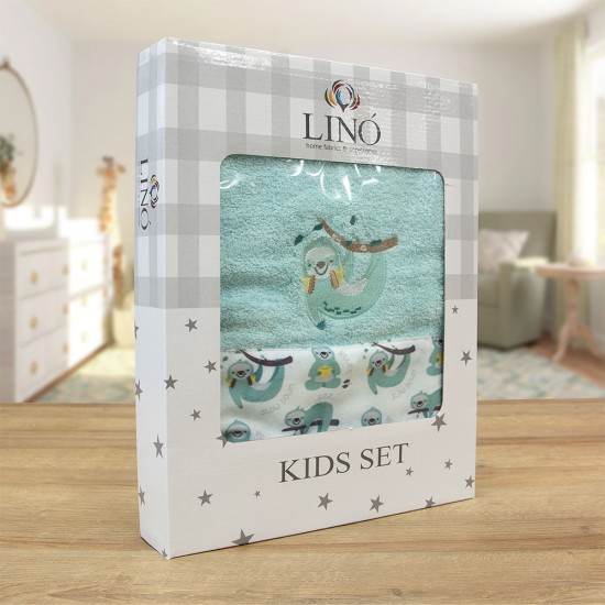 LINO ΣΕΤ ΠΕΤΣΕΤΕΣ SLOTH AQUA  2TMX