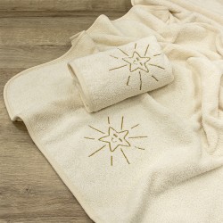 LINO ΣΕΤ ΠΕΤΣΕΤΕΣ SMILEY SUN ECRU 2ΤΜΧ