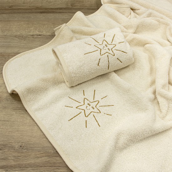 LINO ΣΕΤ ΠΕΤΣΕΤΕΣ SMILEY SUN ECRU 2ΤΜΧ LINO ΣΕΤ ΠΕΤΣΕΤΕΣ SMILEY SUN ECRU 2ΤΜΧ