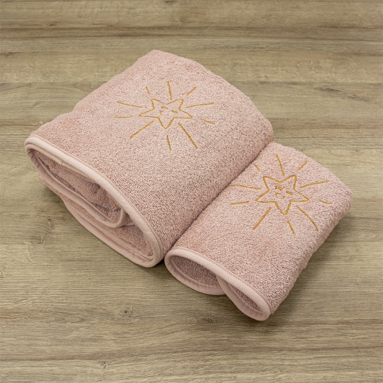 LINO ΣΕΤ ΠΕΤΣΕΤΕΣ SMILEY SUN PINK 2ΤΜΧ LINO ΣΕΤ ΠΕΤΣΕΤΕΣ SMILEY SUN PINK 2ΤΜΧ