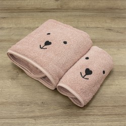 LINO ΣΕΤ ΠΕΤΣΕΤΕΣ LOVEBEAR PINK 2ΤΜΧ