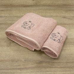 LINO ΣΕΤ ΠΕΤΣΕΤΕΣ ELEPHANTAKI PINK 2ΤΜΧ