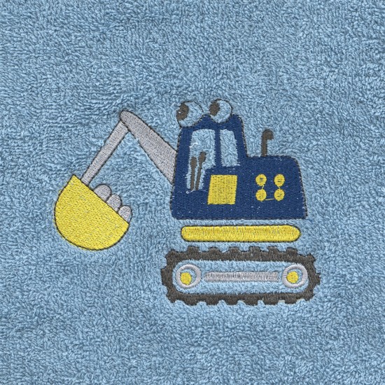 LINO Σετ Πετσέτες Παιδικές 2 τμχ (50x90,70x140) Trattore Μπλε