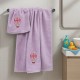 LINO Σετ Πετσέτες Παιδικές 2 τμχ (50x90,70x140) Paloncino Λιλά