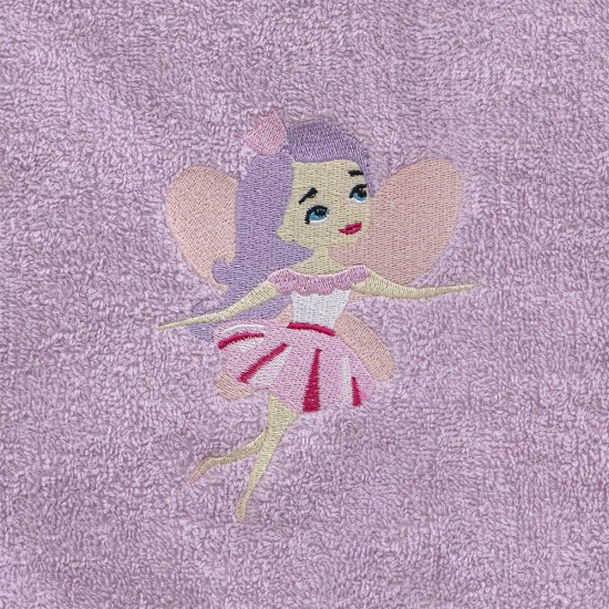 LINO Σετ Πετσέτες Παιδικές 2 τμχ (50x90,70x140) Hada Λιλά