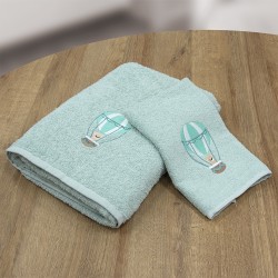 LINO Σετ Πετσέτες Παιδικές 2 τμχ (50x90,70x140) Paloncino Μέντα