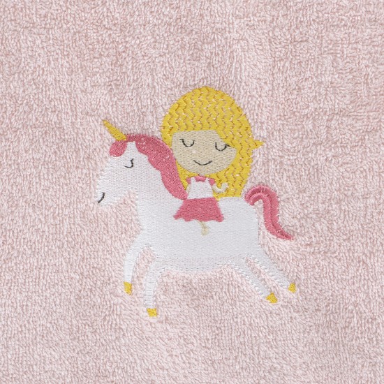 LINO Σετ Πετσέτες Παιδικές 2 τμχ (50x90,70x140) Corno Ροζ
