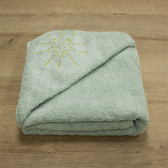 LINO ΚΑΠΑ SMILEY SUN MINT 75X75 LINO ΚΑΠΑ SMILEY SUN MINT 75X75