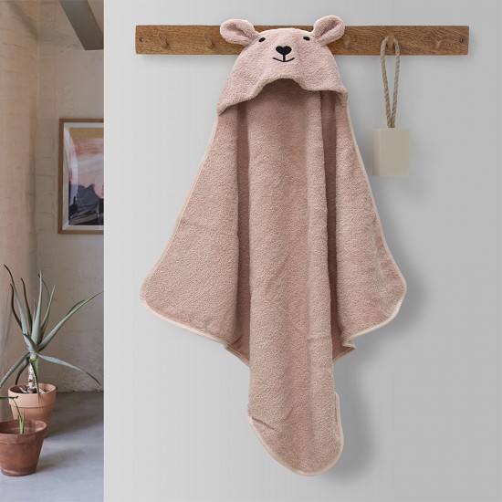 LINO ΚΑΠΑ LOVEBEAR PINK 75X75 LINO ΚΑΠΑ LOVEBEAR PINK 75X75