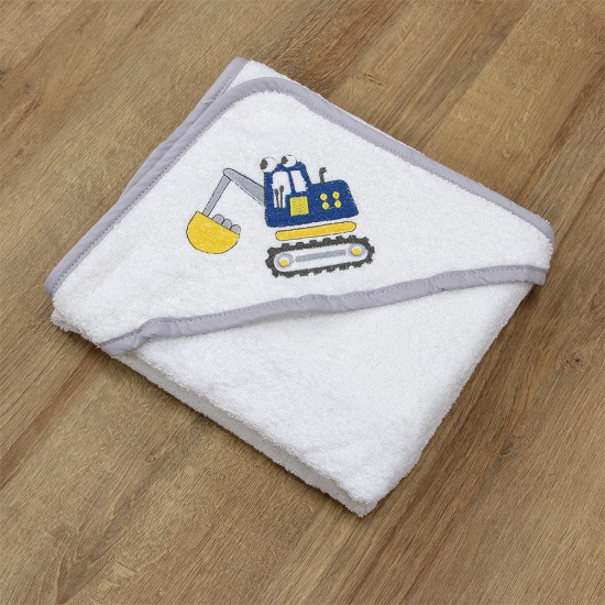 LINO Κάπα Βρεφική (75x75) Trattore Λευκό