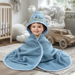 LINO Κάπα Βρεφική (75x75) Trattore Μπλε