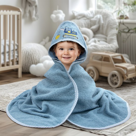 LINO Κάπα Βρεφική (75x75) Trattore Μπλε