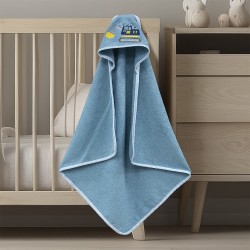 LINO Κάπα Βρεφική (75x75) Trattore Μπλε