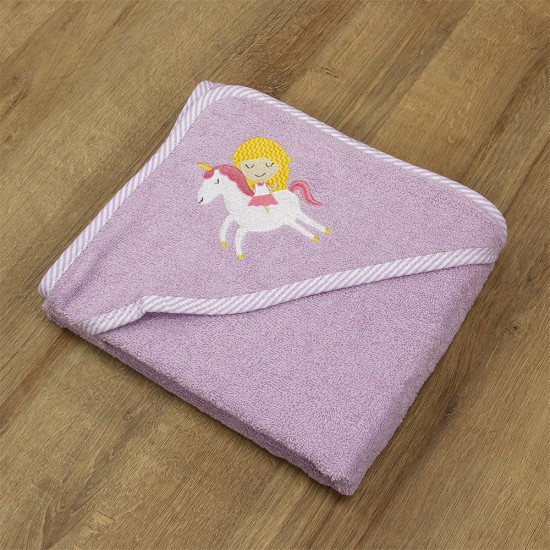 LINO Κάπα Βρεφική (75x75) Corno Λιλά