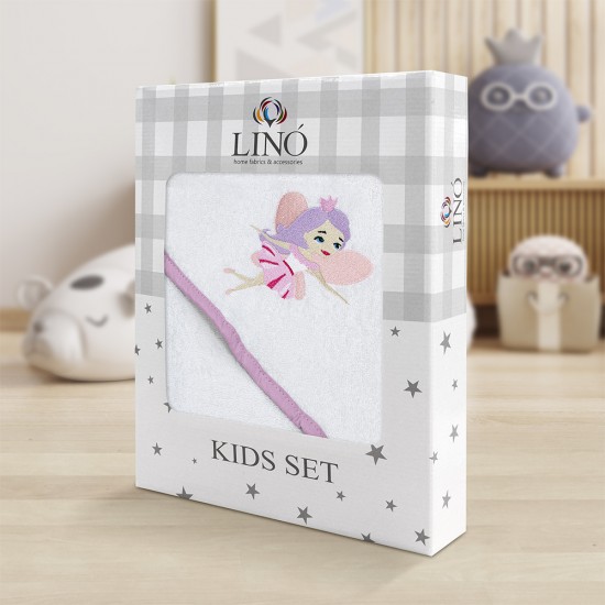 LINO Κάπα Βρεφική (75x75) Hada Λευκό