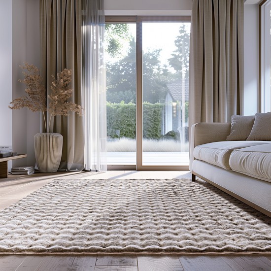 LINO ΔΙΑΔΡΟΜΟΣ DOUX 3D BEIGE 67X140 LINO ΔΙΑΔΡΟΜΟΣ DOUX 3D BEIGE 67X140