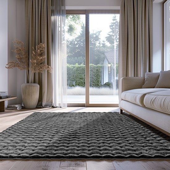 LINO ΔΙΑΔΡΟΜΟΣ DOUX 3D DGREY 67X140 LINO ΔΙΑΔΡΟΜΟΣ DOUX 3D DGREY 67X140