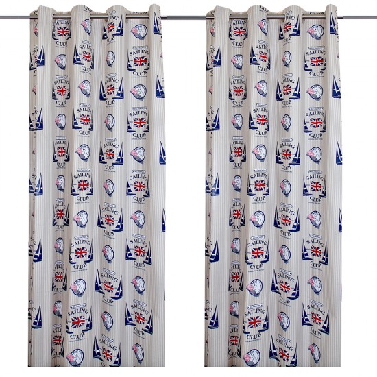 Κουρτίνα με Τρούκς (140X280) Mc Decor SAILING CLUB - OEM Κουρτίνα με Τρούκς (140X280) Mc Decor SAILING CLUB - OEM