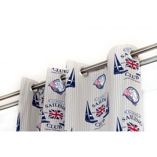 Κουρτίνα με Τρούκς (140X280) Mc Decor SAILING CLUB - OEM Κουρτίνα με Τρούκς (140X280) Mc Decor SAILING CLUB - OEM