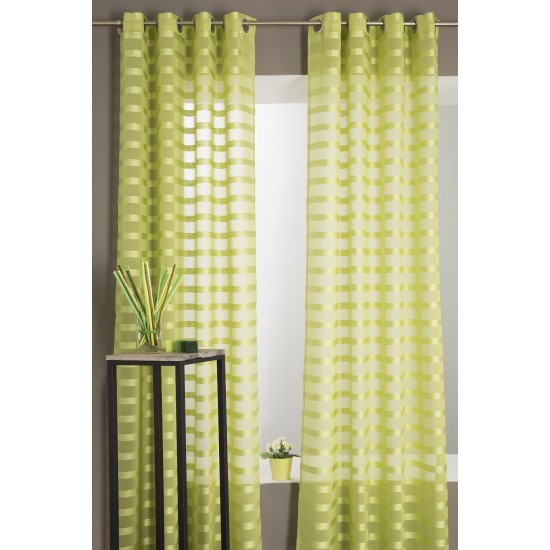 Κουρτίνα Σετ (140X240) Mcdecor Ριγέ Πράσινο - MCDECOR Κουρτίνα Σετ (140X240) Mcdecor Ριγέ Πράσινο - MCDECOR