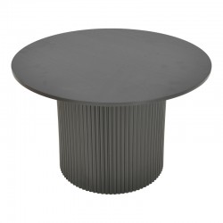 Τραπέζι Karulo pakoworld mdf σε μαύρη απόχρωση Φ120x76εκ