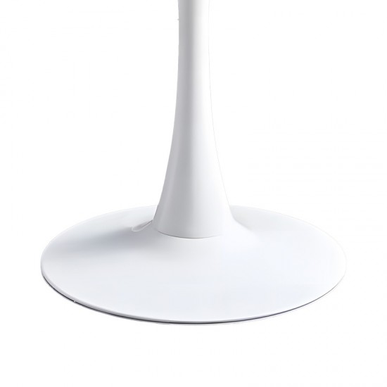 Τραπεζαρία Elijah-Aurora I pakoworld σετ 3τεμ pp σε λευκή-γκρι απόχρωση Φ60x74εκ