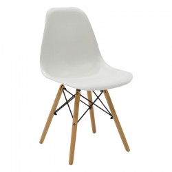 Τραπεζαρία Quana-Julita pakoworld σετ 5τεμ γυάλινο 8χιλ διάφανο - λευκό 120x70x75εκ