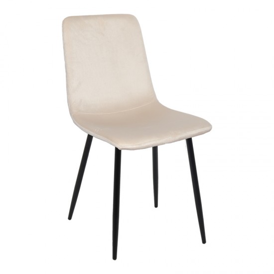 Τραπεζαρία Balou-Grato pakoworld σετ 5τεμ μπεζ Φ120x73εκ