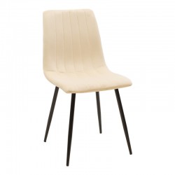 Τραπεζαρία Balou-Noor pakoworld σετ 5τεμ MDF μαύρο-μπεζ Φ120x73εκ