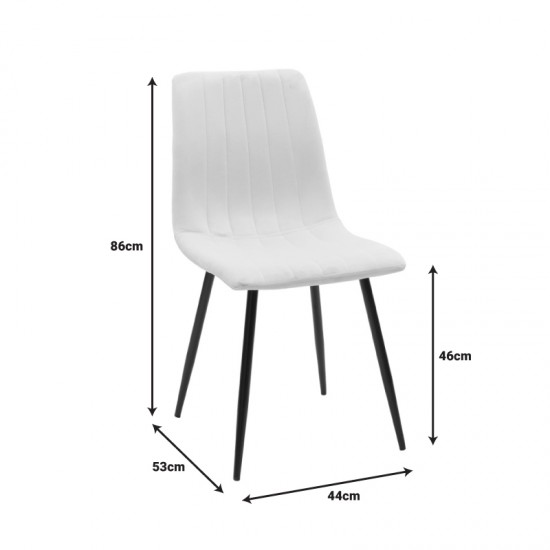 Τραπεζαρία Balou-Noor pakoworld σετ 5τεμ MDF μαύρο-μπεζ Φ120x73εκ