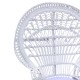 Πολυθρόνα Dorothy Inart με λευκό μαξιλάρι-λευκό rattan 115x57x150εκ Πολυθρόνα Dorothy Inart με λευκό μαξιλάρι-λευκό rattan 115x57x150εκ